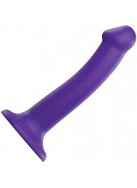 Фиолетовый фаллоимитатор-насадка Strap-On-Me Dildo Dual Density size M - 18 см. - Strap-on-me - купить с доставкой в Чебоксарах