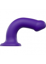 Фиолетовый фаллоимитатор-насадка Strap-On-Me Dildo Dual Density size L - 19 см. - Strap-on-me - купить с доставкой в Чебоксарах