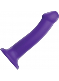 Фиолетовый фаллоимитатор-насадка Strap-On-Me Dildo Dual Density size L - 19 см. - Strap-on-me - купить с доставкой в Чебоксарах