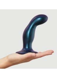 Темно-синяя насадка Strap-On-Me Dildo Plug Snaky size M - Strap-on-me - купить с доставкой в Чебоксарах