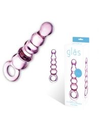 Анальный розовый жезл Quintessence Anal Slider - 18 см. - Glas