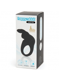 Черное эрекционное виброкольцо Happy Rabbit Rechargeable Rabbit Cock Ring - Happy Rabbit - в Чебоксарах купить с доставкой