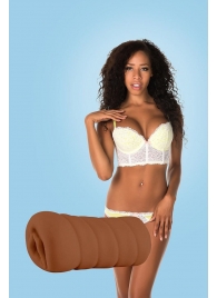 Коричневый мастурбатор-вагина BRIANNA - Dream Toys - в Чебоксарах купить с доставкой