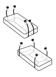 Фиксаторы для кровати WRAPAROUND MATTRESS RESTRAIN - Pipedream - купить с доставкой в Чебоксарах