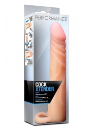 Телесная насадка на пенис Cock Xtender - 17,7 см. - Blush Novelties - в Чебоксарах купить с доставкой