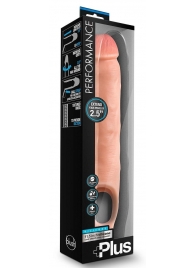 Телесная насадка-удлинитель 11.5 Inch Silicone Cock Sheath Penis Extender - 29,2 см. - Blush Novelties - в Чебоксарах купить с доставкой