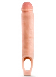 Телесная насадка-удлинитель 11.5 Inch Silicone Cock Sheath Penis Extender - 29,2 см. - Blush Novelties - в Чебоксарах купить с доставкой