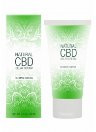 Крем-пролонгатор Natural CBD Delay Cream - 50 мл. - Shots Media BV - купить с доставкой в Чебоксарах