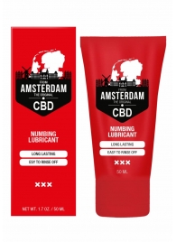 Пролонгирующий лубрикант Numbing CBD from Amsterdam - 50 мл. - Shots Media BV - купить с доставкой в Чебоксарах