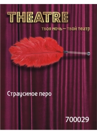 Красное страусовое пёрышко - ToyFa - купить с доставкой в Чебоксарах