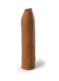 Кофейная насадка-удлинитель Uncut Silicone Penis Enhancer - 17,8 см. - Pipedream - в Чебоксарах купить с доставкой