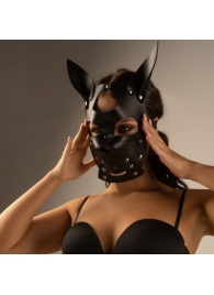 Черная маска  Собака  с ушками - Crazy Handmade - купить с доставкой в Чебоксарах