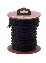 Черная хлопковая веревка для бондажа на катушке - 5 м. - Crazy Handmade - купить с доставкой в Чебоксарах