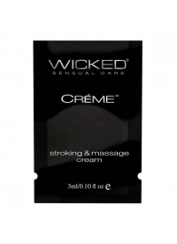 Крем для массажа и мастурбации Wicked Stroking and Massage Creme - 3 мл. - Wicked - купить с доставкой в Чебоксарах