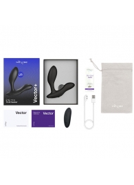 Черный анальный вибратор We-Vibe Vector+ - We-vibe - в Чебоксарах купить с доставкой