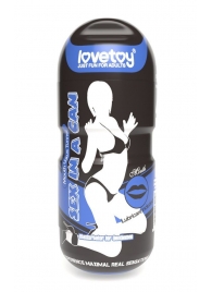 Мастурбатор-ротик с вибрацией Sex In A Can Mouth Lotus Tunnel - Lovetoy - в Чебоксарах купить с доставкой