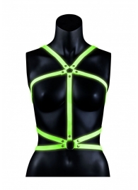 Портупея Body Harness с неоновым эффектом - размер L-XL - Shots Media BV - купить с доставкой в Чебоксарах