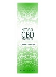 Массажное масло Natural CBD Massage Oil - 50 мл. - Shots Media BV - купить с доставкой в Чебоксарах