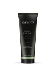 Массажный легкий крем WICKED Sage plus Sea Salt - 120 мл. - Wicked - купить с доставкой в Чебоксарах