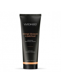 Массажный легкий крем WICKED Orange Blossom plus Patchouli - 120 мл. - Wicked - купить с доставкой в Чебоксарах