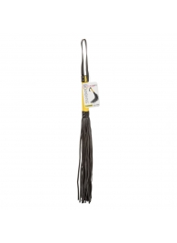 Черная плеть с желтой рукоятью Boundless Flogger - 69,25 см. - California Exotic Novelties - купить с доставкой в Чебоксарах