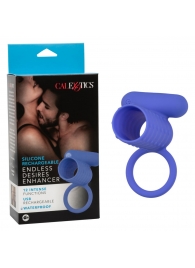 Синее эрекционное виброкольцо Silicone Rechargeable Endless Desires Enhancer - California Exotic Novelties - в Чебоксарах купить с доставкой