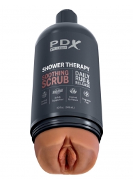 Мастурбатор-вагина цвета карамели Shower Therapy Soothing Scrub - Pipedream - в Чебоксарах купить с доставкой
