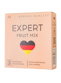 Ароматизированные презервативы EXPERT Fruit Mix - 3 шт. - Expert - купить с доставкой в Чебоксарах