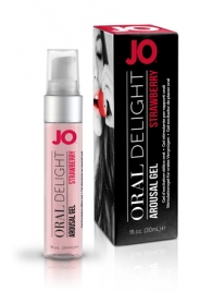 Клубничный лубрикант для оральных ласк Oral Delight Strawberry Sensation - 30 мл. - System JO - купить с доставкой в Чебоксарах