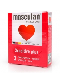 Презервативы Masculan Sensitive plus - 3 шт. - Masculan - купить с доставкой в Чебоксарах