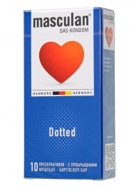 Презервативы с пупырышками Masculan Dotted - 10 шт. - Masculan - купить с доставкой в Чебоксарах