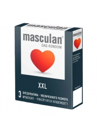 Презервативы увеличенного размера Masculan XXL - 3 шт. - Masculan - купить с доставкой в Чебоксарах