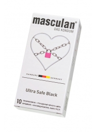 Ультрапрочные презервативы Masculan Ultra Safe Black - 10 шт. - Masculan - купить с доставкой в Чебоксарах