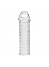 Текстурированная насадка на пенис Clear Textured Penis Enhancing Sleeve Extension - 16,5 см. - BlueLine - в Чебоксарах купить с доставкой