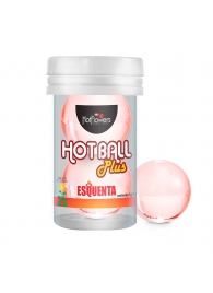 Лубрикант на масляной основе Hot Ball Plus с разогревающим эффектом (2 шарика по 3 гр.) - HotFlowers - купить с доставкой в Чебоксарах