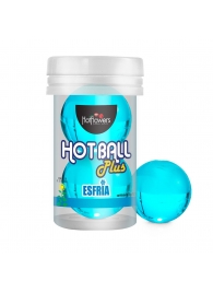 Лубрикант на масляной основе Hot Ball Plus с охлаждающим эффектом (2 шарика по 3 гр.) - HotFlowers - купить с доставкой в Чебоксарах