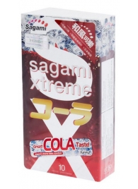 Ароматизированные презервативы Sagami Xtreme COLA - 10 шт. - Sagami - купить с доставкой в Чебоксарах