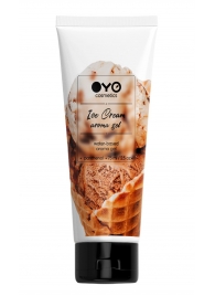 Лубрикант на водной основе OYO Aroma Gel Ice Cream с ароматом пломбира - 75 мл. - OYO - купить с доставкой в Чебоксарах