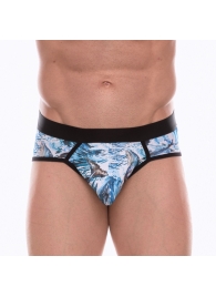 Мужские трусы-стринги с принтом в виде китов в волнах - Don Moris купить с доставкой