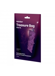 Фиолетовый мешочек для хранения игрушек Treasure Bag XL - Satisfyer - купить с доставкой в Чебоксарах