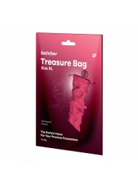 Розовый мешочек для хранения игрушек Treasure Bag XL - Satisfyer - купить с доставкой в Чебоксарах