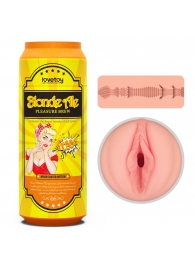 Телесный мастурбатор-вагина Pleasure Brew Masturbator-Blond Ale в банке - Lovetoy - в Чебоксарах купить с доставкой