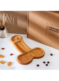 Деревянное блюдо для подачи в форме члена (32,5 х 20 х 1,7 см) - Сима-Ленд - купить с доставкой в Чебоксарах