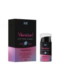 Жидкий вибратор Vibration Cotton Candy с ароматом сахарной ваты - 15 мл. - INTT - купить с доставкой в Чебоксарах