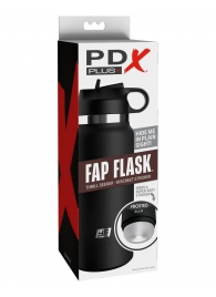 Черный мастурбатор в виде бутылки Fap Flask - Pipedream - в Чебоксарах купить с доставкой