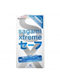 Презервативы Sagami Xtreme Ultrasafe с двойным количеством смазки - 10 шт. - Sagami - купить с доставкой в Чебоксарах