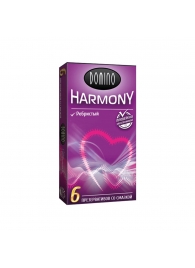 Презервативы с рёбрышками Domino Harmony - 6 шт. - Domino - купить с доставкой в Чебоксарах