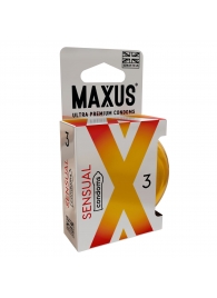 Презервативы анатомической формы Maxus Sensual - 3 шт. - Maxus - купить с доставкой в Чебоксарах