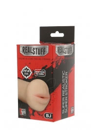 Нежный мастурбатор-ротик REALSTUFF 5INCH MASTURBATOR BJ - Dream Toys - в Чебоксарах купить с доставкой