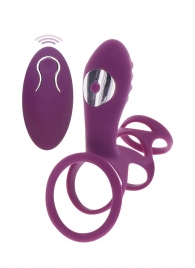 Фиолетовая эрекционная вибронасадка Halo Halo C-Ring Sleeve - Toy Joy - в Чебоксарах купить с доставкой